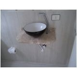 bancadas de mármore para banheiros na Vila Universitária